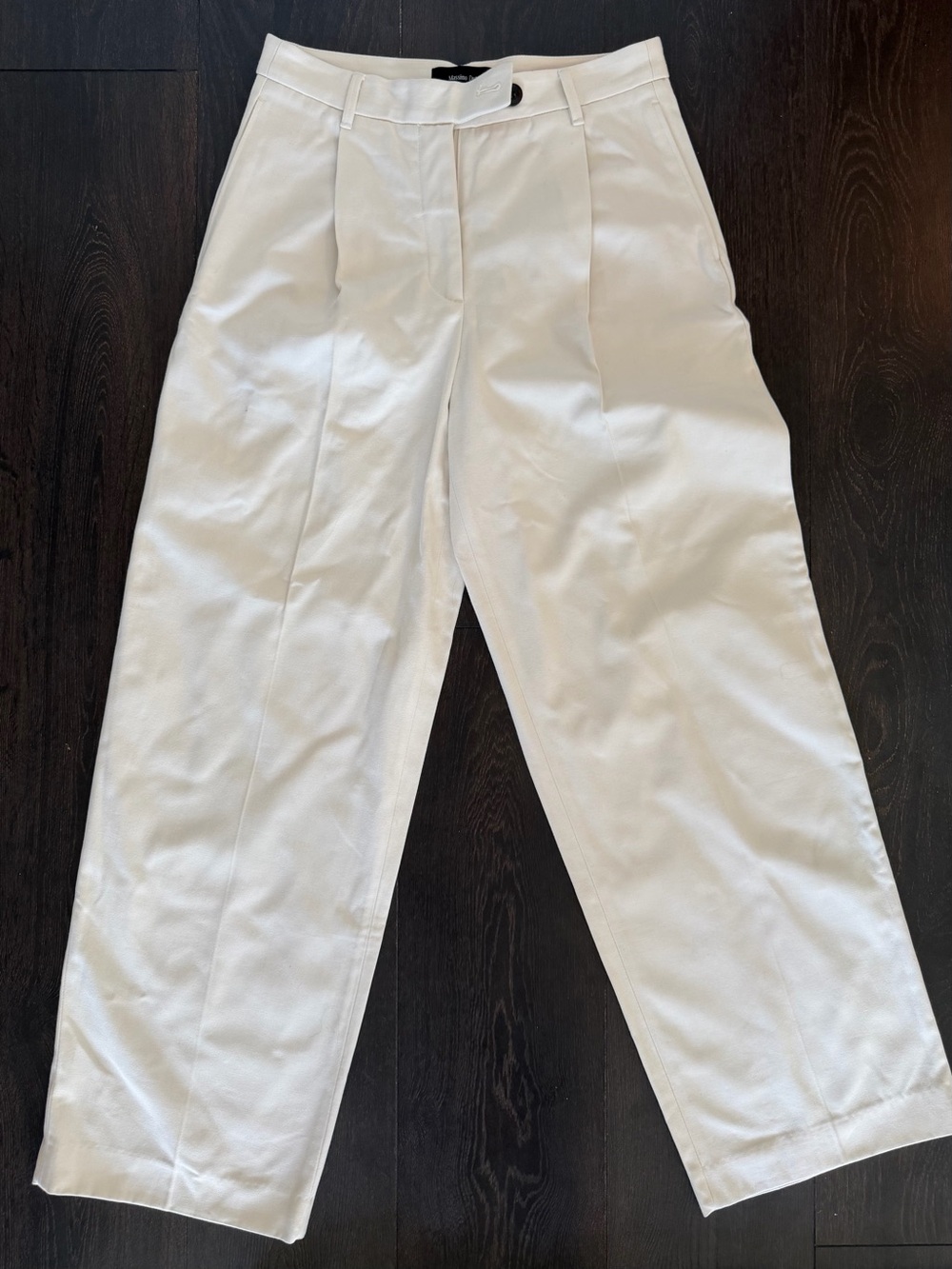 Massimo Dutti White Straight Leg Pants Size 4